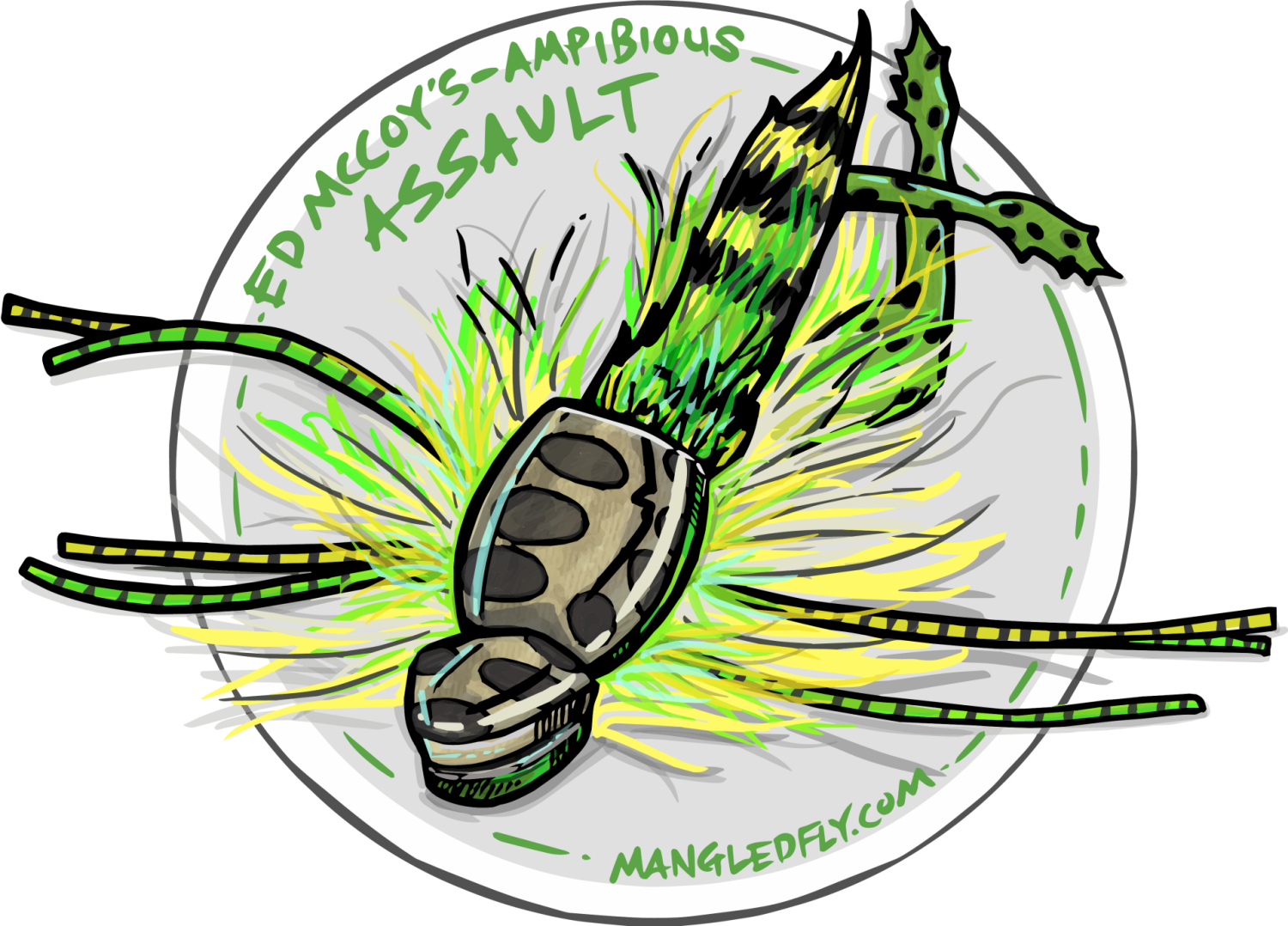 Amphibious Assault Sticker - Night Fishing Decal